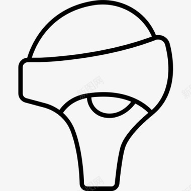 橄榄球头盔帽子防护图标图标
