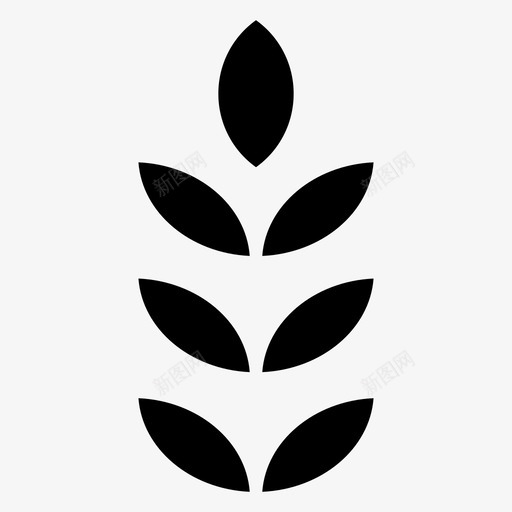 小麦植物农业和农业填料图标svg_新图网 https://ixintu.com 农业 填料 小麦 植物