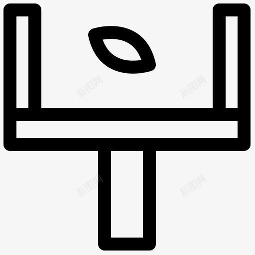 美式足球大门图标svg_新图网 https://ixintu.com 体育 加粗 大门 球门 粗线 美式 足球