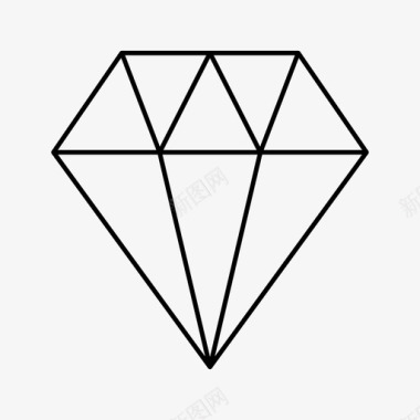 钻石美容水晶图标图标