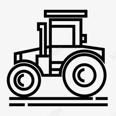 拖拉机农用车农业图标图标