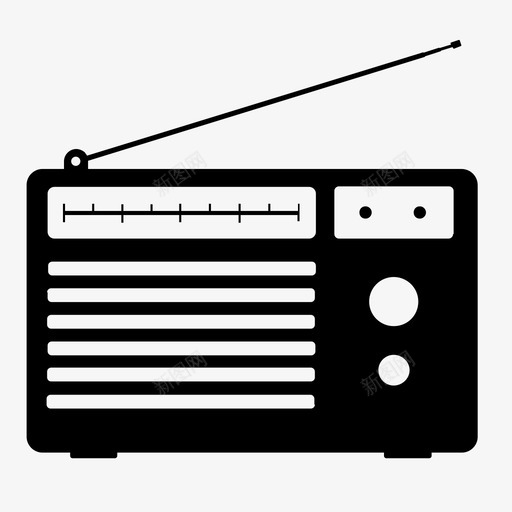 无线电通信频率图标svg_新图网 https://ixintu.com 信息 复古 技术 收音机 无线电 老式 通信 频率