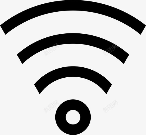 wifi接入连接图标svg_新图网 https://ixintu.com wifi 互联网 信号 应用 接入 接口 连接