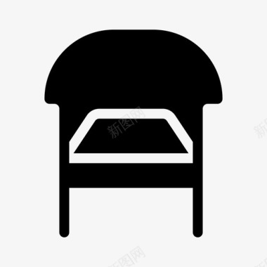 椅子建筑物家具图标图标