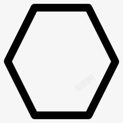 基本形六边形基本几何图标高清图片