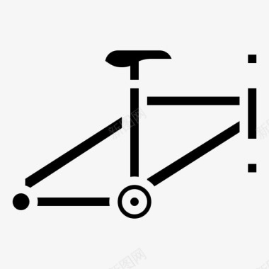 自行车车架自行车胶粘图标图标