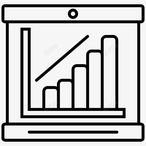 图表图板业务图标svg_新图网 https://ixintu.com 业务 图板 图表 数据 符号