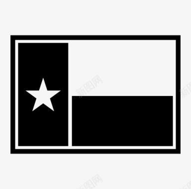 德克萨斯州国旗美国大图标图标