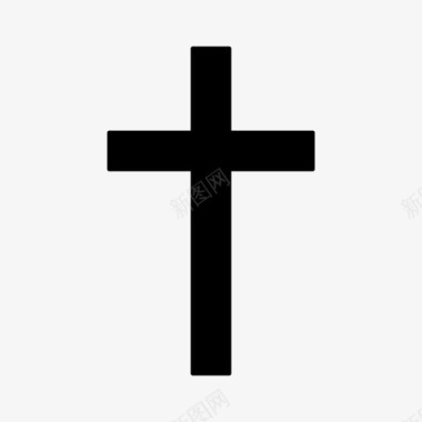 十字架基督教教堂图标图标