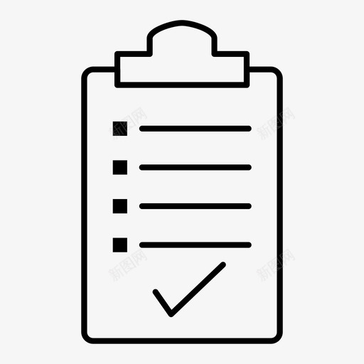 订单列表检查列表剪贴板图标svg_新图网 https://ixintu.com 任务板 剪贴板 检查列表 订单列表