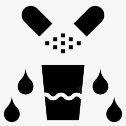 无油配方水溶性化学教育图标高清图片