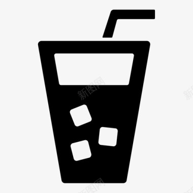 软饮料饮料玻璃杯图标图标