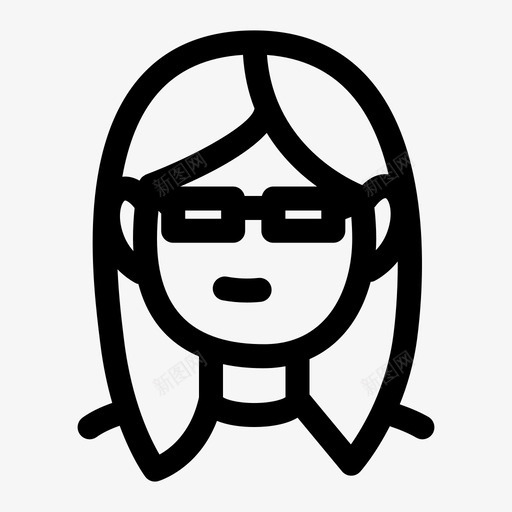 人格拉西斯书呆子图标svg_新图网 https://ixintu.com 书呆子 格拉 西斯