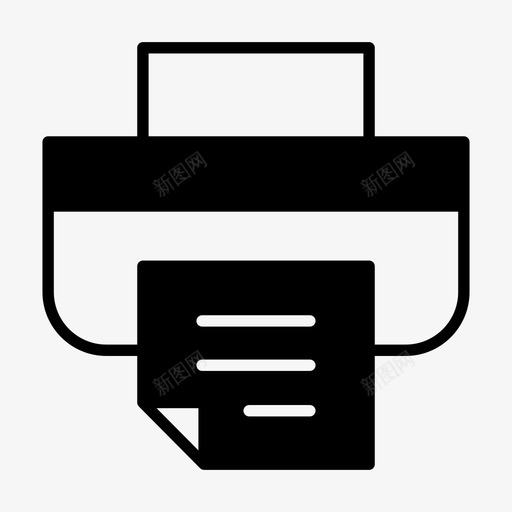 打印机设备文档图标svg_新图网 https://ixintu.com 打印机 打印机半成品 文档 硬件 设备