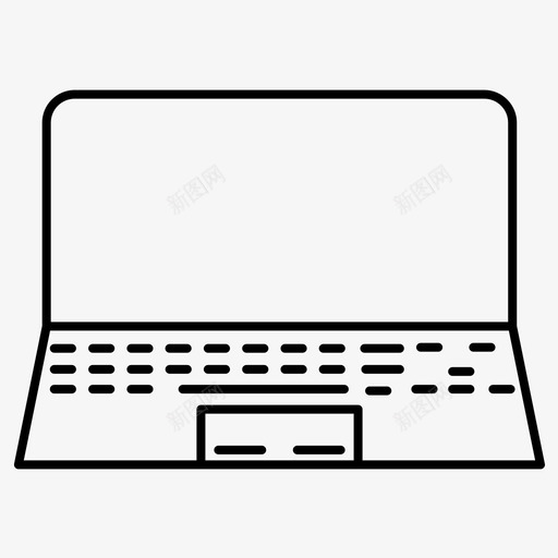 笔记本电脑电脑系统图标svg_新图网 https://ixintu.com 办公 商务 常规 电脑 笔记本 系统 线路