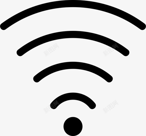 wifi接入连接图标svg_新图网 https://ixintu.com wifi 互联网 信号 应用 接入 接口 连接