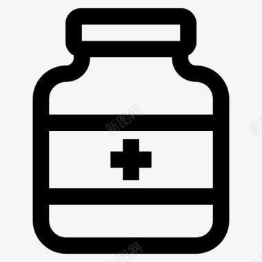 药品药瓶维生素图标图标