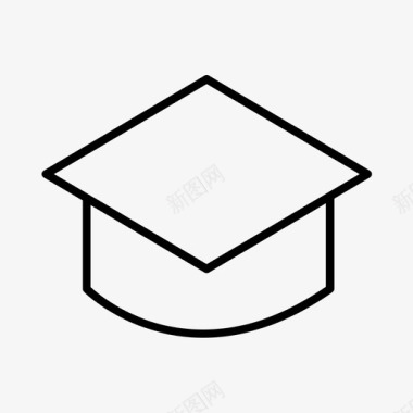 毕业典礼帽子头盔图标图标