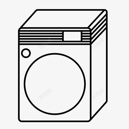 烘干机自助洗衣店洗衣机图标svg_新图网 https://ixintu.com 洗衣店 洗衣机 烘干机 自助