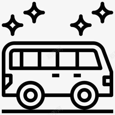 小型货车汽车汽车服务图标图标