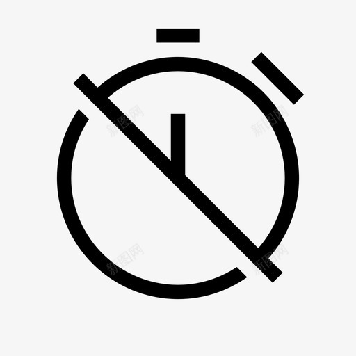 定时器关闭时钟移动图标svg_新图网 https://ixintu.com myicon系列 定时器关闭 时钟 时间表 移动