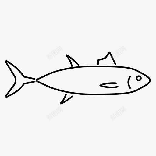 蓝鳍金枪鱼动物鱼类图标svg_新图网 https://ixintu.com 动物 海洋 蓝鳍金枪鱼 鱼类 鱼类轮廓