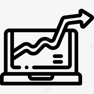 笔记本电脑分析15线性图标图标