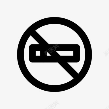 禁止吸烟博物馆标志图标图标