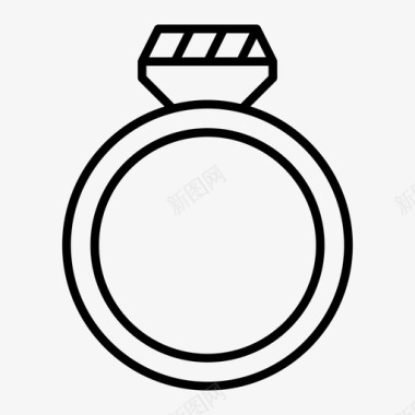 结婚戒指戒指钻戒图标图标
