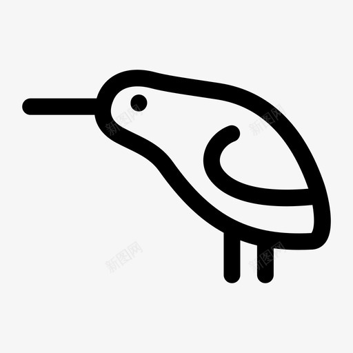 奇异鸟画的生物图标svg_新图网 https://ixintu.com 奇异鸟 画的生物
