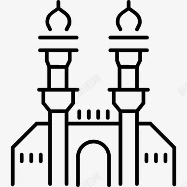 阿尔库巴清真寺库巴清真寺地标图标图标