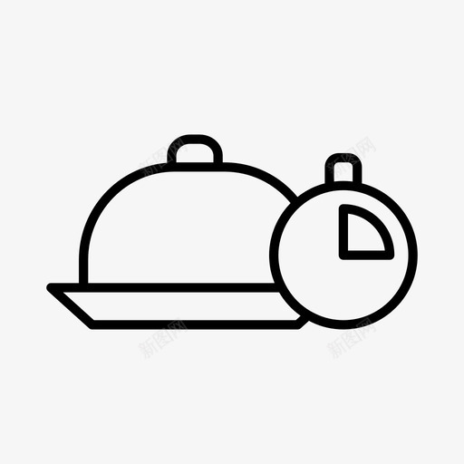 烹饪时间食物厨房图标svg_新图网 https://ixintu.com 厨房 小儿科 时间 烹饪 食物 餐厅