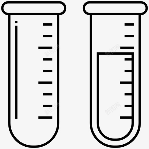 试管化学医疗保健图标svg_新图网 https://ixintu.com 化学 医疗保健 实验室 药品 药水 试管