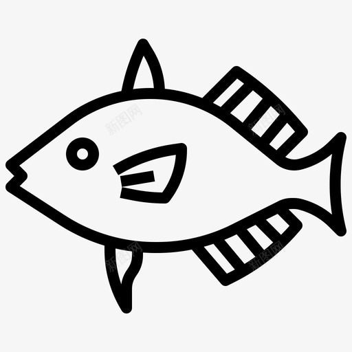 鱼动物河流图标svg_新图网 https://ixintu.com 动物 大纲 河流 海洋 海洋生物 潜水