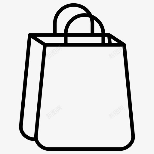 购物购物袋艺术加粗线条集75图标svg_新图网 https://ixintu.com 加粗 粗线条 艺术 购物 购物袋