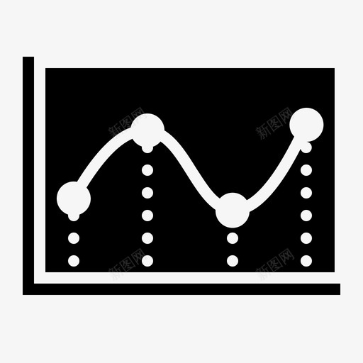 节点曲线图图表数学图标svg_新图网 https://ixintu.com 图表 数学 数学和几何图形 节点曲线图