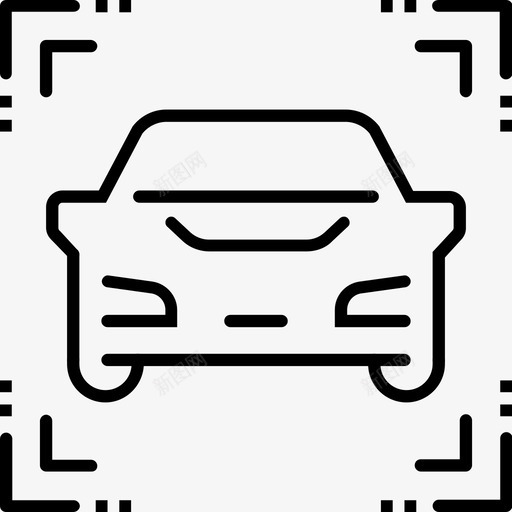 二维码汽车智能图标svg_新图网 https://ixintu.com 二维 智能 智能交通 汽车