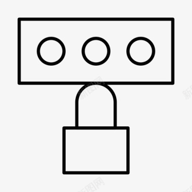 仪表板界面锁定图标图标