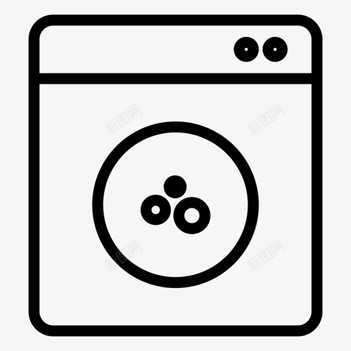 洗衣机洗衣房便利设施图标svg_新图网 https://ixintu.com 便利设施 洗衣房 洗衣机