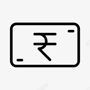 钱现金印度人图标图标