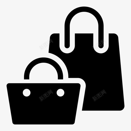 采购手袋钱包图标svg_新图网 https://ixintu.com 商店 商店和销售 手袋 购物 采购 钱包