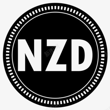 新西兰元现金货币图标图标