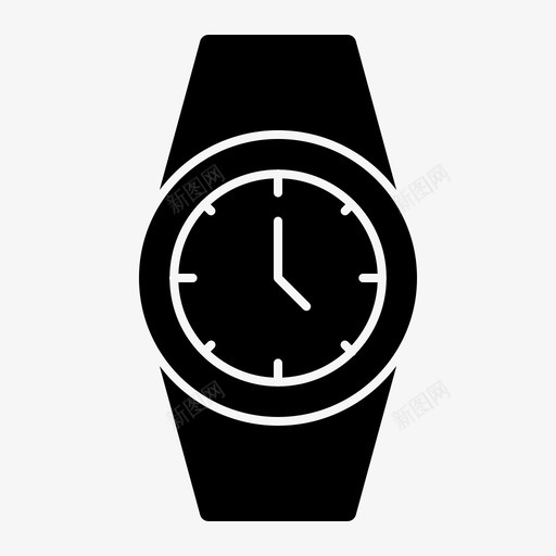手表配件钟表图标svg_新图网 https://ixintu.com 手表 时尚 服装 配件 钟表