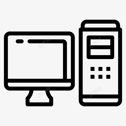 计算机显示器个人电脑图标svg_新图网 https://ixintu.com 个人电脑 显示器 概要 计算机