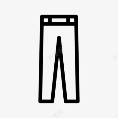 裤子电子商务时尚图标图标
