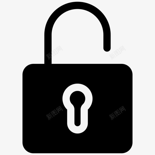 打开锁加密安全图标svg_新图网 https://ixintu.com 加密 安全 打开锁