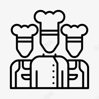 厨师化身厨房图标图标