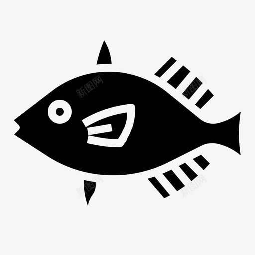 鱼动物河流图标svg_新图网 https://ixintu.com 动物 河流 海洋 海洋生物 潜水 雕文
