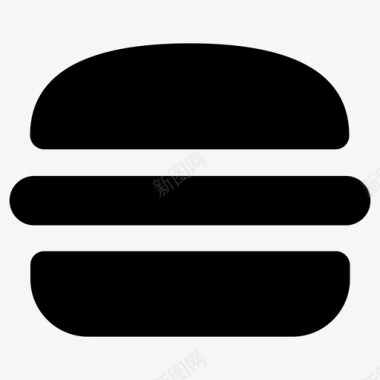 汉堡牛肉快餐图标图标