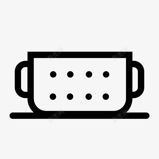 锅头儿厨师图标svg_新图网 https://ixintu.com 厨师 厨房 厨房用具 图标 头儿 筛子